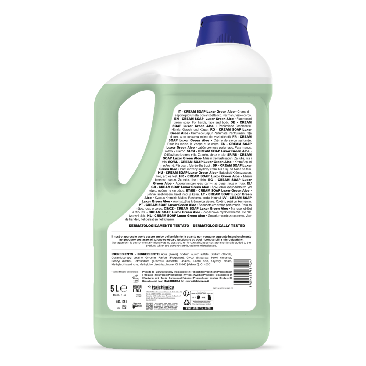 CREAM SOAP Luxor Green Aloe - Течен сапун